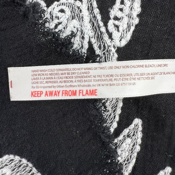 Free People Songbird Romper Womens XS Black White Plunging Neck Lightweight - Picture 9 of 10